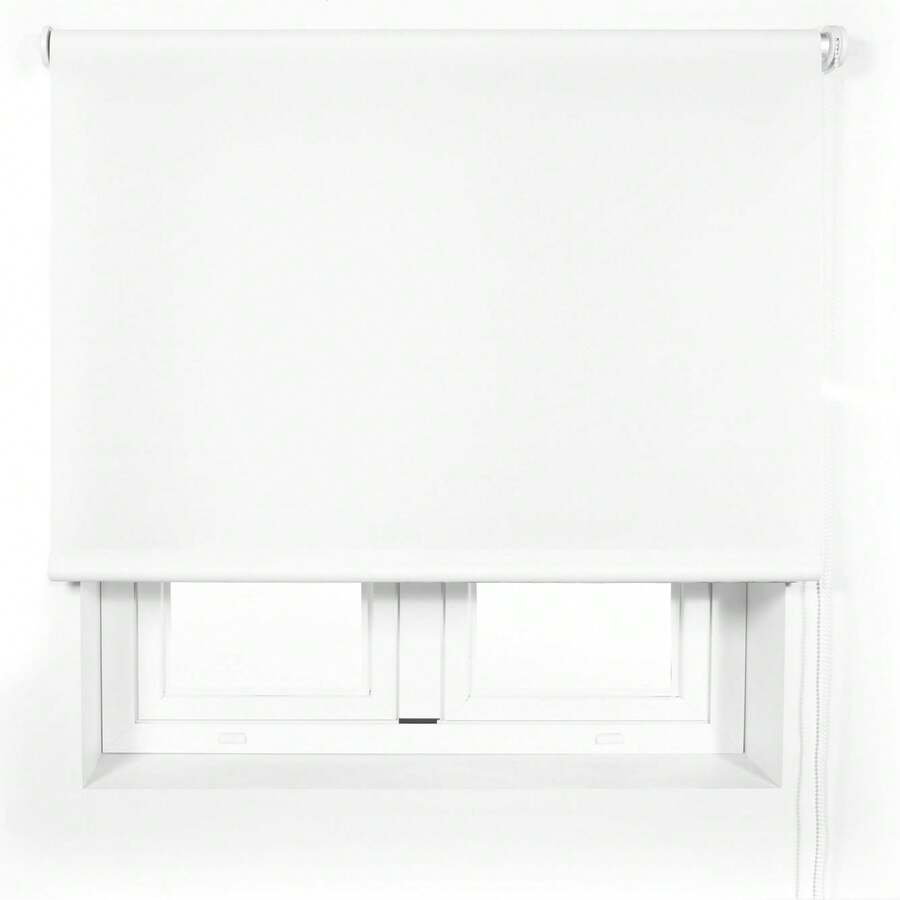 Ecommerc3 Premium Custom Made Translucent Roller Blind Size 65x240Fabric Size 62x235 - Silver - View 1