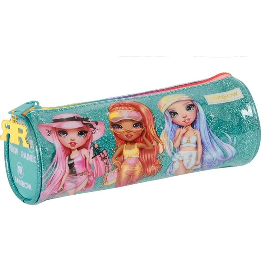 MGA Entertainment RAINBOW HIGH "PARADISE" ROUND POUCH - Spacious And Practical Pencil Case - Versatile For Every Day - Modern And Elegant Design,School Supplies Pencil Bag - Multicolor - View 1