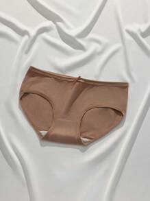 7 pares de bragas de algodón de unicolor tipo sandía para mujeres, con decoración de lazos, ropa interior de señoras transpirable y suave para la piel