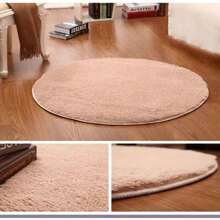 Alfombras y tapetes redondos lindos para decoración del hogar, sala de estar, dormitorio, entrada - Multicolor - Ver 2