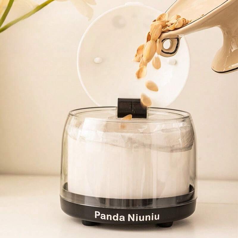 Compact Desktop Trash Can With Lid Mini FlipTop Waste Basket For