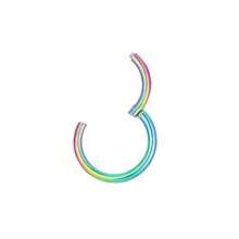 1 件装 Clicker 铰链鼻环 G23 钛合金防过敏 16G 鼻中隔穿孔环节环环唇环、耳蜗软骨耳环耳屏海螺耳甲耳轮穿孔首饰 6 毫米 8 毫米 10 毫米、耳垂耳环、肚脐环乳头环男女身体穿孔首饰