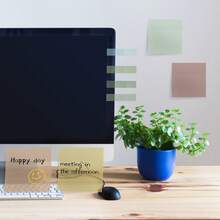 300PCS 6 Colors Transparent Sticky Tabs And 200 PCS Index Tabs, Clear Notes Book Tabs, Writable And Pasteable Note For School, Office - Multicolor - View 6