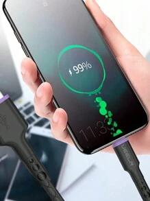 6A 快速充电线，带 Lightning、Micro USB 和 Type-C 接口，额外编织线，兼容 5-14、三星、华为和 iPad/IPod - 彩色 - 查看 6