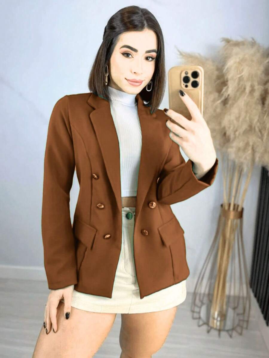 Women Blazers - Rỉ Nâu - Xem 1