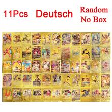 55 pezzi - Carte da collezione in oro, argento e nero di Charizard, Mewtwo Vmax GX Vstar in inglese, spagnolo, francese e tedesco, giocattoli per appassionati - Dorato - Visualizzare 20