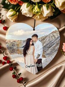 1 đồ trang trí xe hơi tùy chỉnh hình ảnh và văn bản | Đồ trang trí xe hơi tùy chỉnh hình ảnh và văn bản bằng giấy đồng hai mặt | Phụ kiện treo xe tùy chỉnh | Hình tròn, hình chữ nhật, hình trái tim, hình tâm linh | Đồ treo trang trí nhà cửa | Quà tặng lý tưởng cho các cặp đôi, Ngày lễ tình nhân, Mặt dây chuyền xe hơi đầu tiên, Người lái xe mới, Sinh nhật, Kỷ niệm, Đám cưới - Ảnh & Văn bản tùy chỉnh - Xem 2