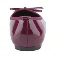BELOVELY [PIANO-5] Women Ballet Flats Shoes Square Toe Bowknot Slip On Mary Jane Coquette Aesthetic - Màu Đỏ Sâu - Xem 8