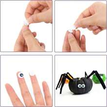 300/500/1000 Mắt Googly Tự Dính, 8mm -15mm Màu Đen Ngọ nguậy Mắt Googly Có Tự Dính Mắt Ngọ Tự Dính Đen Trắng Mắt Googly Tròn Nhựa Màu Đen Mắt Ngọ nguậy Tự Dính Để Trang Trí Đồ Thủ Công 8mm 10mm 12mm 15mm - Đen và trắng - Xem 12