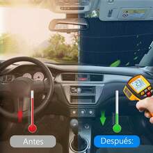 Parasol Cubre Sol Retráctil Para Parabrisas Auto O Camioneta,bloquea el 99 % de los rayos UV 70*160cm - Unitalla - Ver 3