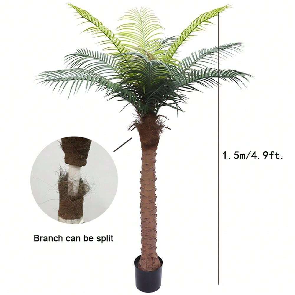 150cm Artificial Coconut Tree Fake Plants Large Green Plants Palm Tree