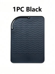 1/2pcs Hot Styling Tool Mat, Universal Size Hair Straightener And Curling Iron Heat-Resistant Mat For Storage And Travel, Hot Styling Tool Mat, Heat Resistant Silicone Hair Styling Mat Storage Heat Insulation Pad For Hair Straighteners, Flat Irons, And Curling Irons, Protect Your Hair Styling Tools With This Non-Slip Silicone Heat Insulation Pad For Restaurant Hotel Commercial - Grey - View 16