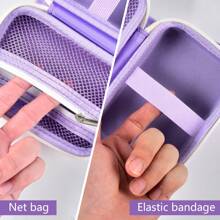 ALKOO Digital Camera Case Compatible With CAMKORY/For YISENCE/For VAHOIALD/For Pixpro/For Canon PowerShot ELPH 180 190/ For DSCW800 DSCW830 Digital Camera (Box Only) Travel School College Back To School Camera Bag Cannon Dorm Power Bankcharger Case Office Must Haves Digital Bag Cable Camera Bag Electronic Data Cable Organizer Storage Power Bank Cover For Wallet Travel Camera Bag Women Man Child's Christmas Gifts Essential Teacher Supplies Waterproof Lightweight Large Capacity Portable Accessories - Purple - View 4