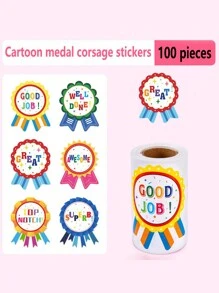 100 pièces Autocollants de récompense, Autocollants de récompense et d'encouragement, Étiquettes de récompense, Cadeaux de récompense pour les enseignants et la classe