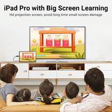 NADODO USB C 转 HDTV 适配器线 2M - 4K 高清视频适配器，USB 供电，PVC，兼容 iPad、iPhone、手机、平板电脑、笔记本电脑 - 无需电池 - 灰色 - 查看 6