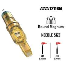 YILONG 10PCS Tattoo Needle Yellow Dragonfly1 Individually Packaged Professional Grade Sterilized Tattoo Ink Cartridge Needle Eyebrow Tattoo Needles - Yellow - View 36