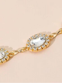 1PC 女士时尚钻石腰带链派对宴会装饰腰饰连衣裙牛仔裤腰链裤子链送给妈妈和女友的最佳礼物 - A - 查看 6