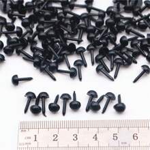 200 件 DIY 黑色塑料眼睛和鼻子玩具针毡填充娃娃眼睛鼻子适用于熊黑眼娃娃配件动物制作工艺品 - 彩色 - 查看 19