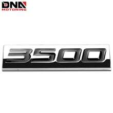 Metal Grill Trunk Emblem Decal Logo Trim Badge Polished Lettering 3500 Black