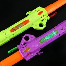 69 厘米 RGB 伸缩二合一手指旋转激光剑，带灯光和声音，适用于 3 岁以上儿童激光剑玩具派对发光剑（两个独立的伸缩剑对齐到扣环底部可以组合成一把超长伸缩剑。另外，由于出厂设置不同，并非每个伸缩剑都有声音，灯光和音效都是随机的） - 彩色 - 查看 8