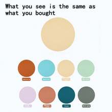 1 件直径 16 厘米圆形硅胶耐热桌垫、餐垫、锅垫、杯垫、碗垫、碟垫、火锅垫、耐热垫、防油垫适用于厨房使用 - 彩色 - 查看 5