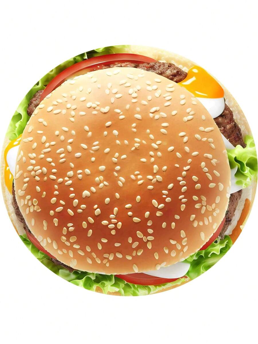 1pc Soft Bed Blanket With Mexican Tortilla Pattern - Multicolor - View 1