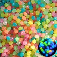 200pcs 0.39-0.59in Glow In The Dark Stones, Vase Filler, Luminous Rocks, Aquarium Fish Tank Decorative Stones, Fake Jewel Plastic Gems Powered By Light Or Solar, Colorful Pebbles, Decorative Rocks, Flower Pot Fillers - Multicolor - View 11
