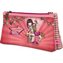 Santoro GORJUSS™ FAIRGROUND "CAROUSEL" DOUBLE PORTABLE - Spacious And Practical Carrying Case - Versatile For Every Day - Modern And Elegant Design - Multicolor - View 1