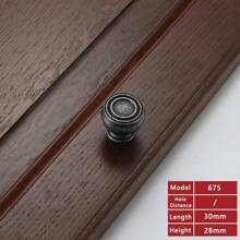 1pc Retro Cupboard Pull Handles Metal Ancient Iron Zinc Alloy Wardrobe Kitchen Drawer Cabinet Door Handle Furniture Knobs Hole Distance 96mm/128mm/ Single Hole - Ancient Iron - View 10