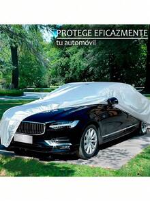 Funda Cubierta Impermeable Para Auto Protección Contra Lluvia Y Polvo Talla Grande - Gris - Ver 7