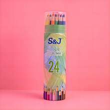 1 Piece Of 48 Color -12 Color Oily Colored Pencil, Barreled, Student Drawing Pencil, Multiple Colors Available - Oil-based Colored Pencils - View 11
