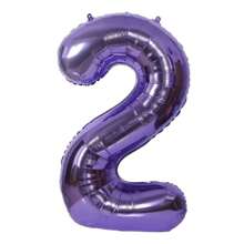 1pc Purple 40-Inch Digit Number Aluminum Foil Balloon For Birthday Party Decoration, Indoor/Outdoor Anniversary Celebration, Graduation Season And Wedding Celebration, Back To School Valentine Day