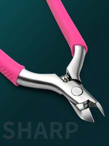 1pc Professional Stainless Steel Cuticle Nipper, Cuticle Remover Tool For Nail And Toe Nail, Nail Manicure Tool For Silicone Callus Trimmer, Nail Edge, Hang Nail Cutter, Ingrown Toenail Nipper, Nail Salon Use, Black/Blue/Pink - Multicolor - View 5