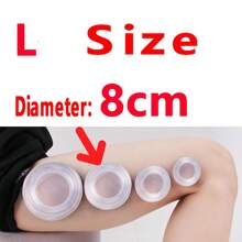 1/4pcs Silicone Cupping,Massage Cup, Silicone Massage Body Cup, Chinese Vacuum Massaging Cupping Cup Massage Device - Clear - View 11