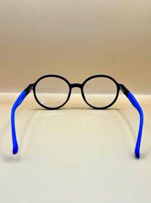 Eyeglasses For Men's Women's Unisex TR High Resistance Round Prescription Lens Circle Various Colors 7804 - 藍色 - 查看 5