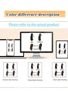 1 pieza Clip de pelo con garra de pelo de estilo rizado sintético natural para recogido de cola de caballo de mujer, un accesorio de moda para el cabello que realza el look elegante casual