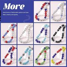Conjunto de collar de béisbol con brillo para jugadores deportivos, collar de béisbol con cuentas de diamante ajustable para hombres y mujeres, regalo para eventos/fiestas deportivas - multicolor - Ver 3