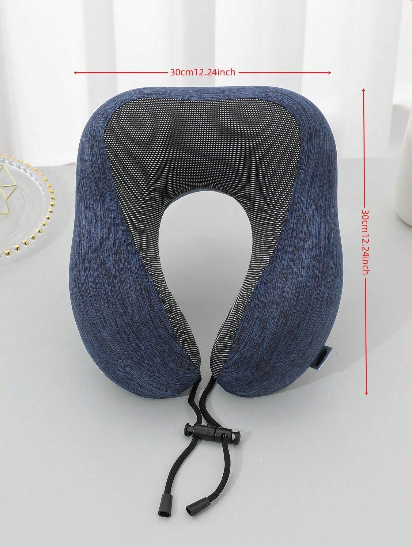 Customizable Portable U-Shaped Travel Pillow, Slow Rebound Memory Foam ...