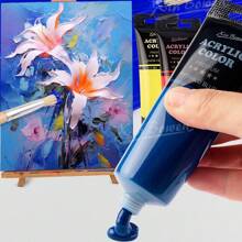 Acrylfarbe, farbstarke Pigmente (75ml/2,54oz) Acrylfarbenset, hochwertige Acrylfarben, farbstarke Pigmente, wasserfest, Acrylfarbensets für Erwachsene, Künstler und Anfänger auf Leinwand, Steinen, Holz und Stoff