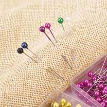 100/200/500pcs/Box Pearlescent Colored Positioning Pins, DIY Handcraft Fix Pins, Sewing Accessories