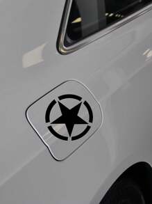 1pc Fuel Tank Cap Sticker Fuel Level Low Funny Reflective Vinyl Car Sticker Expressing Overfueling