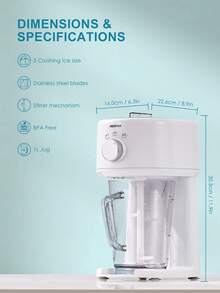 Shaved Ice Machine, Electric Ice Shaver And Snow Cone Machine With Large Capacity Storage, Portable Ice Crusher Ice Thickness Can Be Adjusted - White - View 4