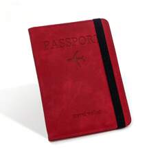 多功能护照夹 PU 皮革套，简约风格旅行钱包，带多个卡槽，旅行用品，旅行收纳袋，旅行用品，旅行钱包，护照夹，护照钱包，海滩度假包，夏季