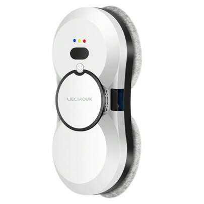 Robot per la pulizia delle finestre Liectroux HCR-10, serbatoio dell'acqua da 30 ml, spruzzo d'acqua ad ultrasuoni, aspirazione 2800 Pa, corpo ultrasottile da 6,8 cm.