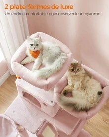 Feandrea Cat Trees & Condos - 粉色 - 查看 3