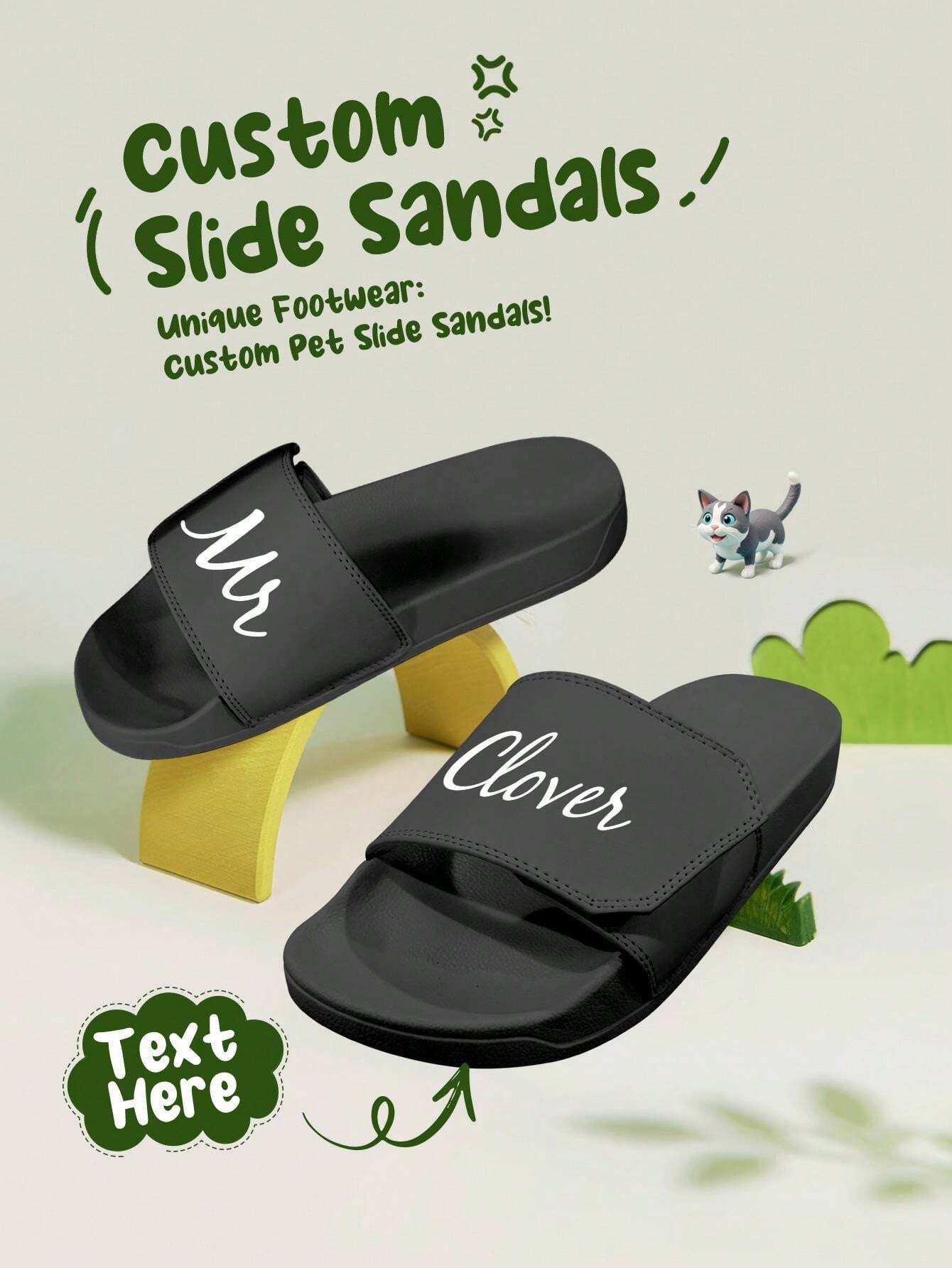 1pair Custom Slippers Personalized Photo Slippers Custom Slides Personalized Slide Sandals Photo Slippers Personalized Slides For Women And Men Personalized Beach Spa Slides Sandals Groomsman Gift Ann...