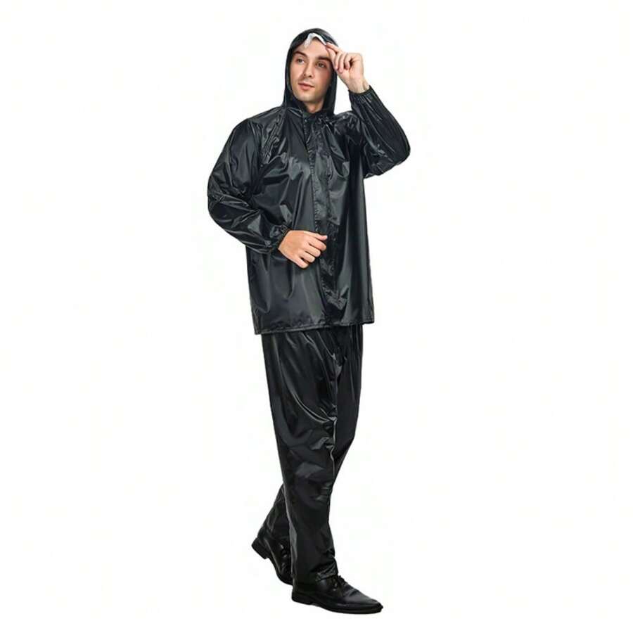 2024 New Adult Raincoat Split Type Raincoat And Rain Pants Outdoor