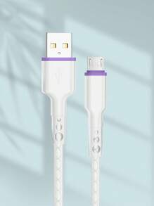 6A 快速充电线，带 Lightning、Micro USB 和 Type-C 接口，额外编织线，兼容 5-14、三星、华为和 iPad/IPod - 彩色 - 查看 13