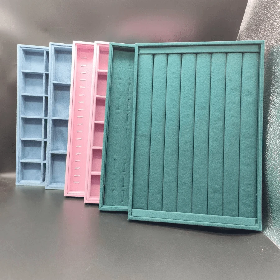 1pc 35*24cm Jewelry Tray, Earring Necklace Bracelet Display Stand, Ring Organizer Box