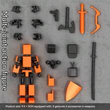 1set New 5th Gen Multi-Jointed Transformable Decompression Fidget Doll, DIY Assembly Decompression Toy, Holiday Gift, Desktop Stress Relief Toy, Disassemble & Assemble Doll Playset - Multicolor - View 4